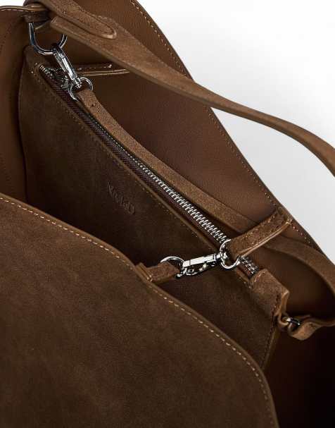 NA-KD - Cabas en daim doux - Marron - view 1