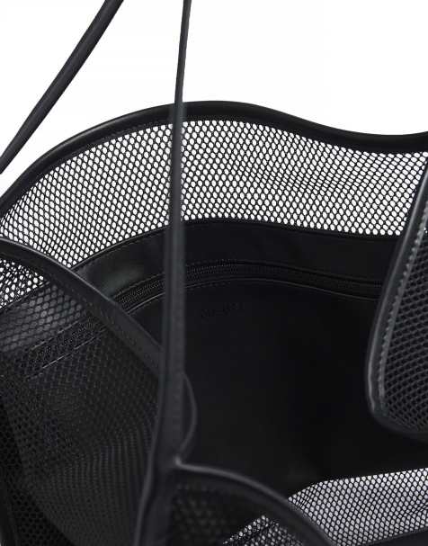 NA-KD - Cabas en tulle - Noir - view 1
