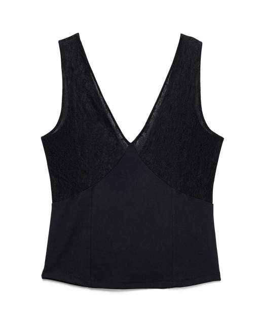 NA-KD caraco à détails en dentelle noir, 4 de 5