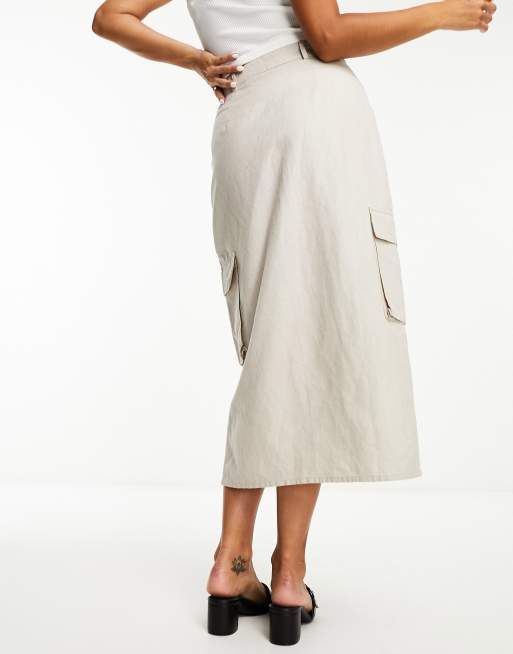 Off white shop linen skirt