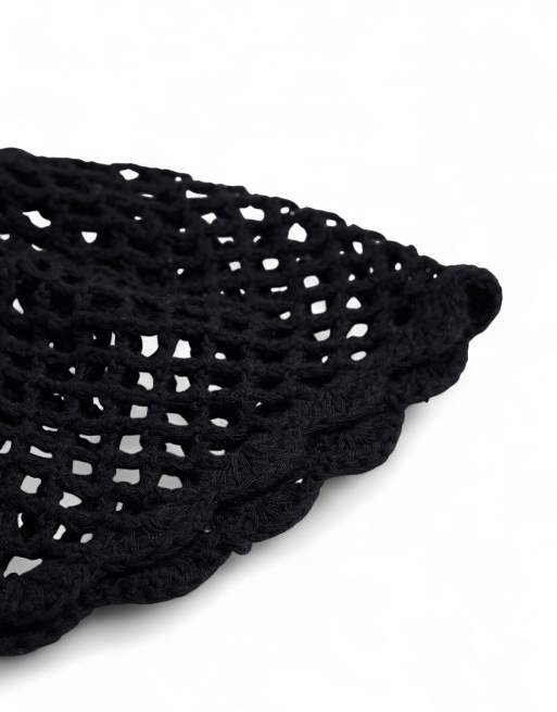 NA-KD chapeau crochet noir, 4 de 5