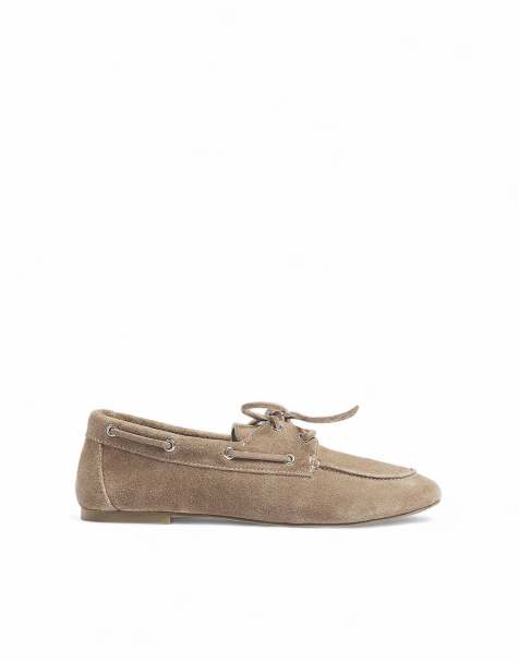 NA-KD - Chaussures bateau - Vert clair - view 1
