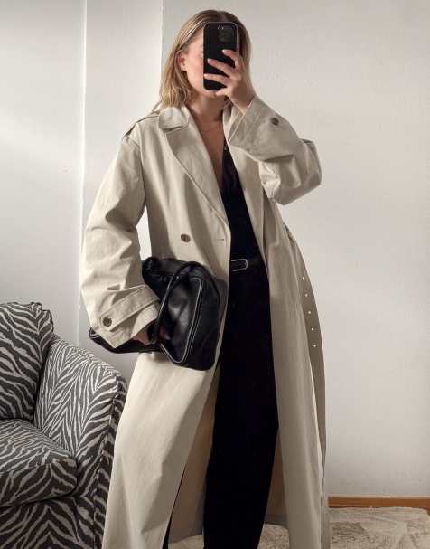 NA-KD Classic trenchcoat in beige - view 1