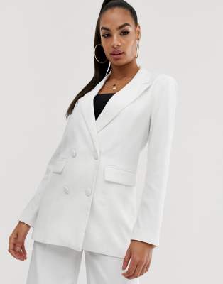 white blazer co ord set