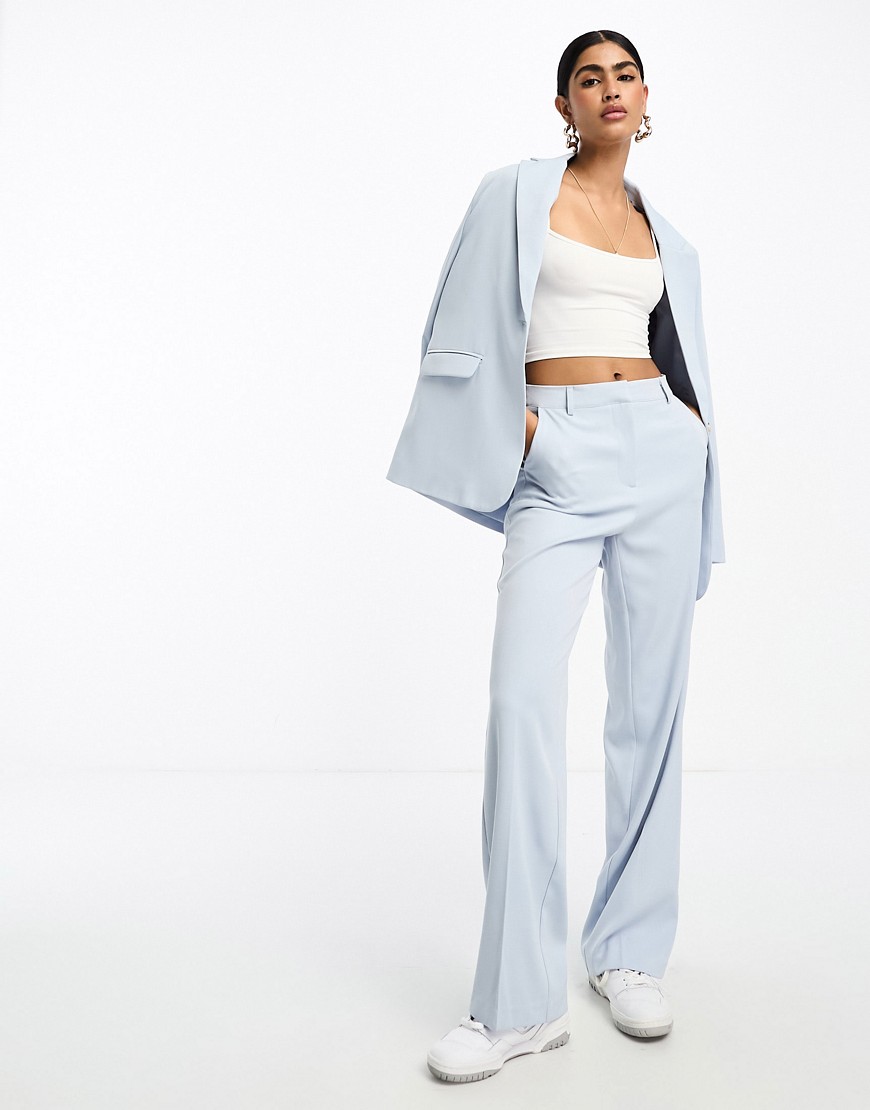 NA-KD co-ord tailored trousers in blue