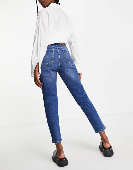 Cotton hot sale mom jeans