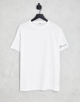 NA-KD NA-KD cotton slogan t-shirt in white - WHITE