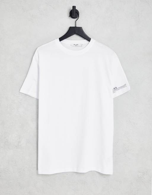 NA KD cotton slogan t shirt in white WHITE