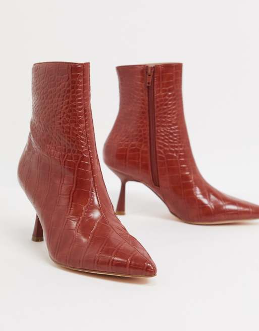 croc tan boots