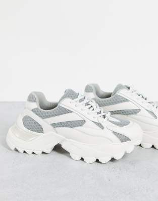 chunky grey trainers