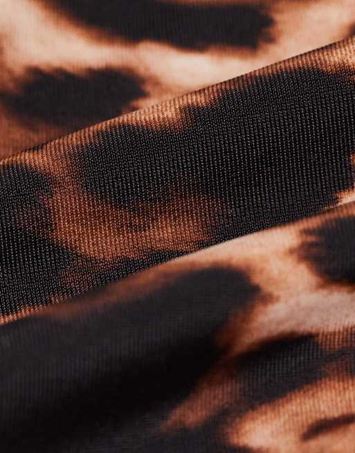 NA-KD – Dół od bikini z wycięciem w szpic w panterkę, 3 z 4