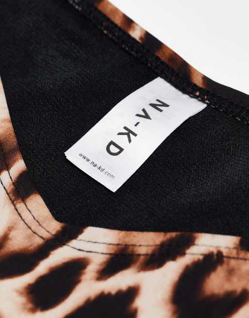 NA-KD – Dół od bikini z wycięciem w szpic w panterkę, 4 z 4