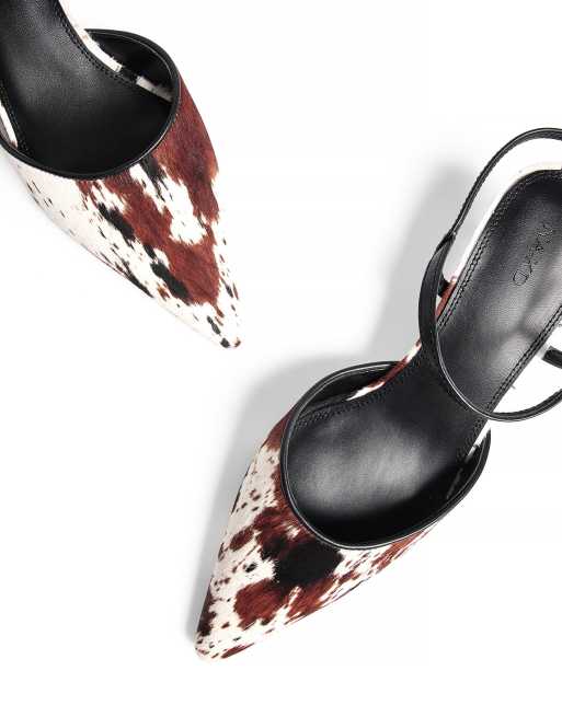 NA-KD escarpins en cuir imprimé vache, 4 de 5