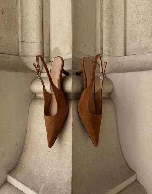 NA-KD escarpins slingback en daim fauve, 5 de 5