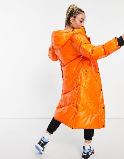 Asos orange outlet coat