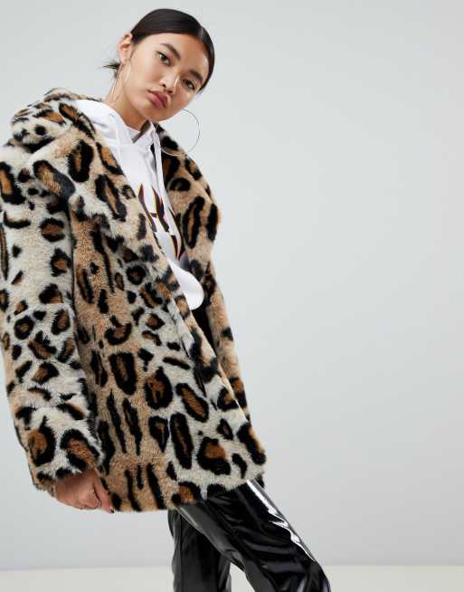 Leopard print 2025 short coat