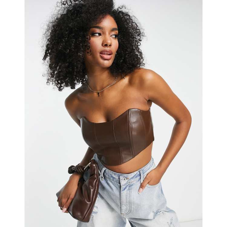 Leather Corset Top