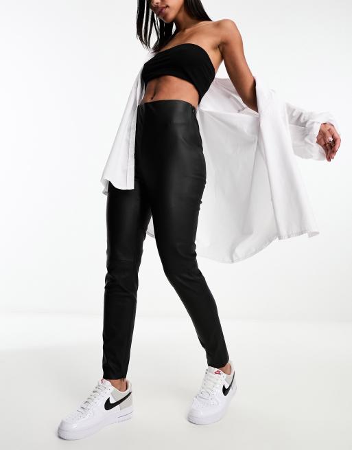 SPANX | Faux Leather Leggings in Black