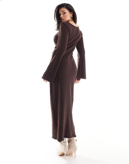 v neck knit sweater dress Womens Highline V-Neck Sweater Dress