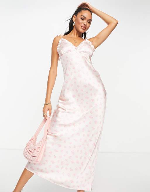 Dusty pink deals floral dress