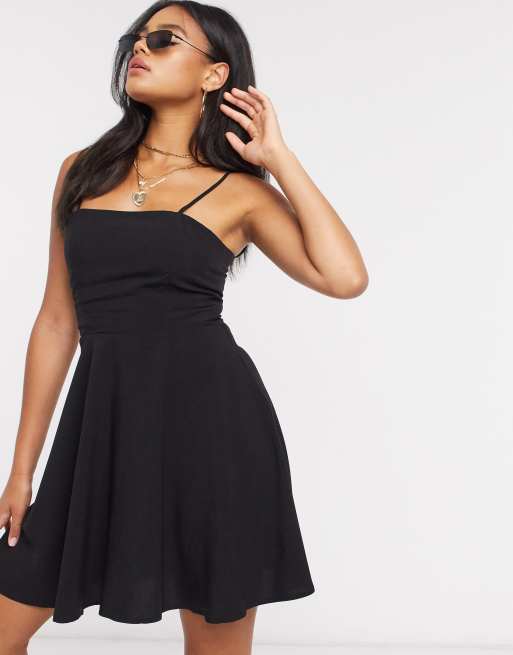 Na Kd Flowy Mini Dress In Black Asos