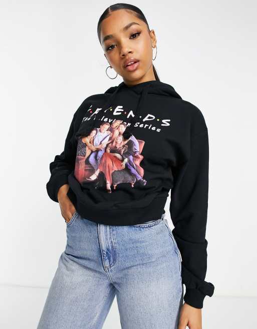 NA-KD - Friends - Hoodie in zwart met 'Friends' print