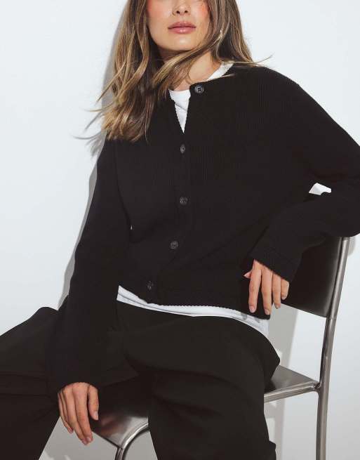 NA-KD gilet en maille à col rond noir, 2 de 5
