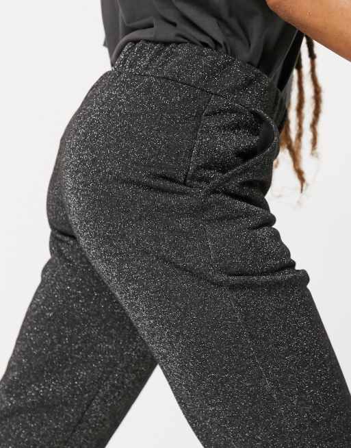 Buy NA-KD Glitter Leggings - Black online