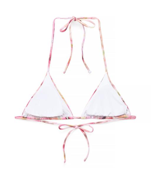 NA-KD - Haut de bikini triangle à imprimé coquelicots, 5 de 5