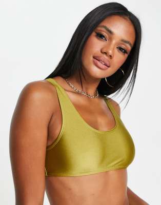 olive bikini top