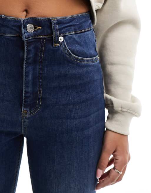 High waisted 4 button sales jeans