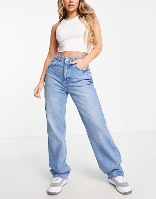 Asos wide 2024 leg jeans