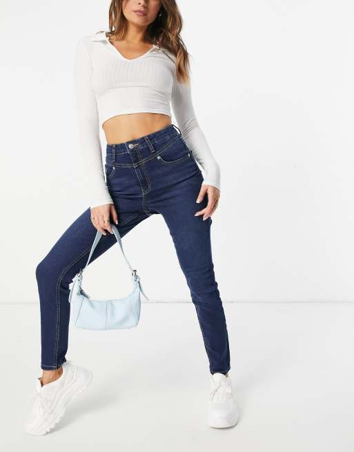 Asos blue 2024 skinny jeans