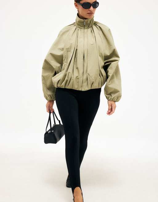 NA-KD Jacke mit Fledermausärmeln in Beige, 3 von 5