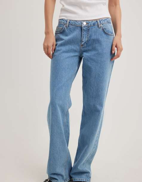 NA-KD - Jean taille basse - Bleu clair - view 1