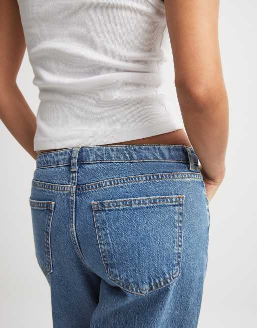 NA-KD – Jeans in Blau mit niedrigem Bund, 4 von 5