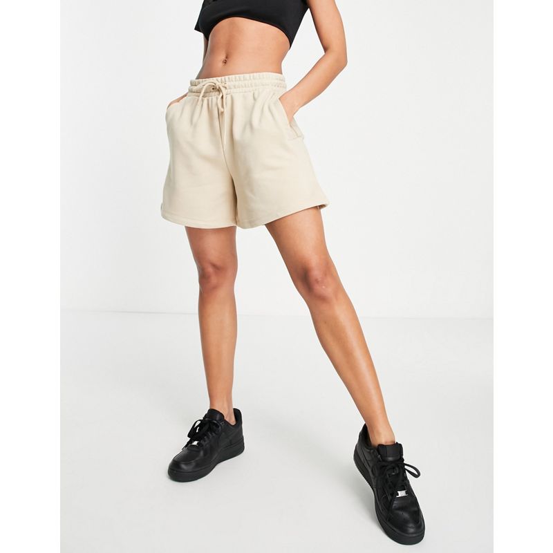NA-KD – Jersey-Shorts in Beige, Kombiteil