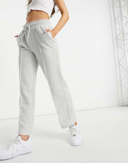 NA-KD - Jogger à coutures apparentes - Gris
