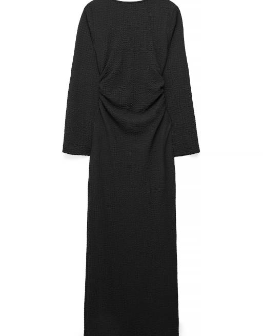 NA-KD Kleid mit Rückenausschnitt in Schwarz, 4 von 5