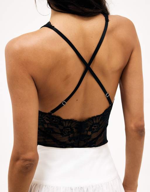 NA-KD Lace body in black, 2 of 5