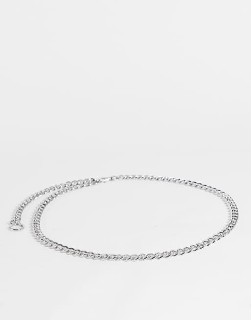 Na-KD - Lange kettingriem in zilver