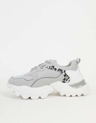 leopard chunky sneakers