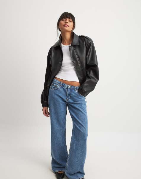 NA-KD Low waist jeans in blue - view 1