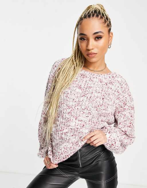 NA-KD - Maglione con scollo profondo, colore beige