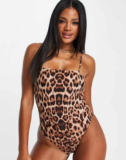 Maillot de bain discount leopard une piece