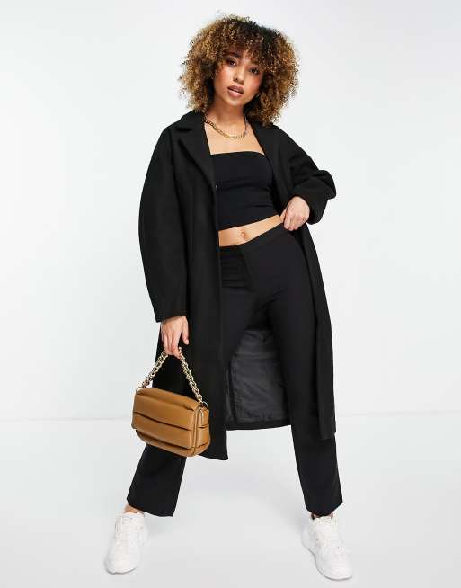 NA-KD - Manteau cintré - Noir