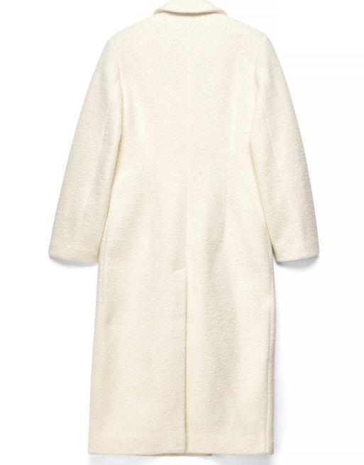 NA-KD manteau structuré croisé en blanc cassé, 5 de 5