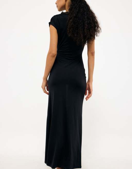 NA-KD Maxikleid aus Spitze in Schwarz, 2 von 5