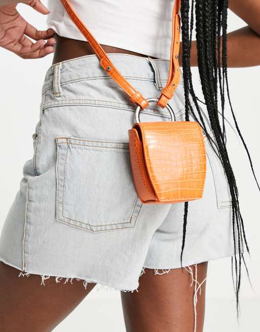 NA-KD mini crossbody bag in orange