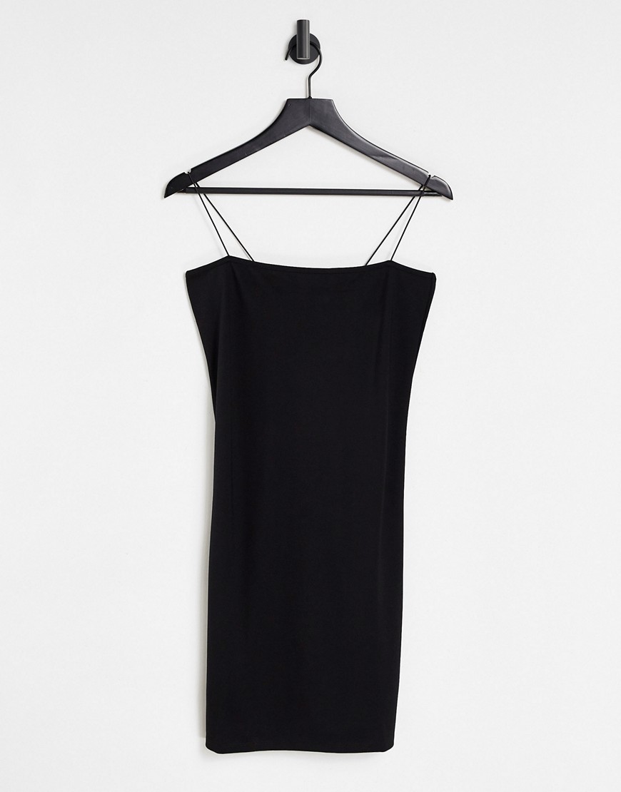 NA-KD - Mini-jurk met spaghettibandjes in zwart